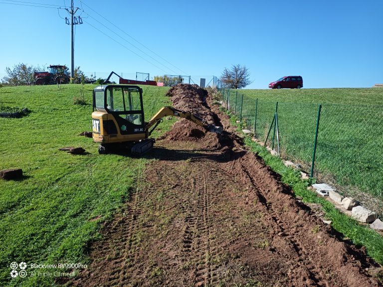 Výkopové práce bagrem